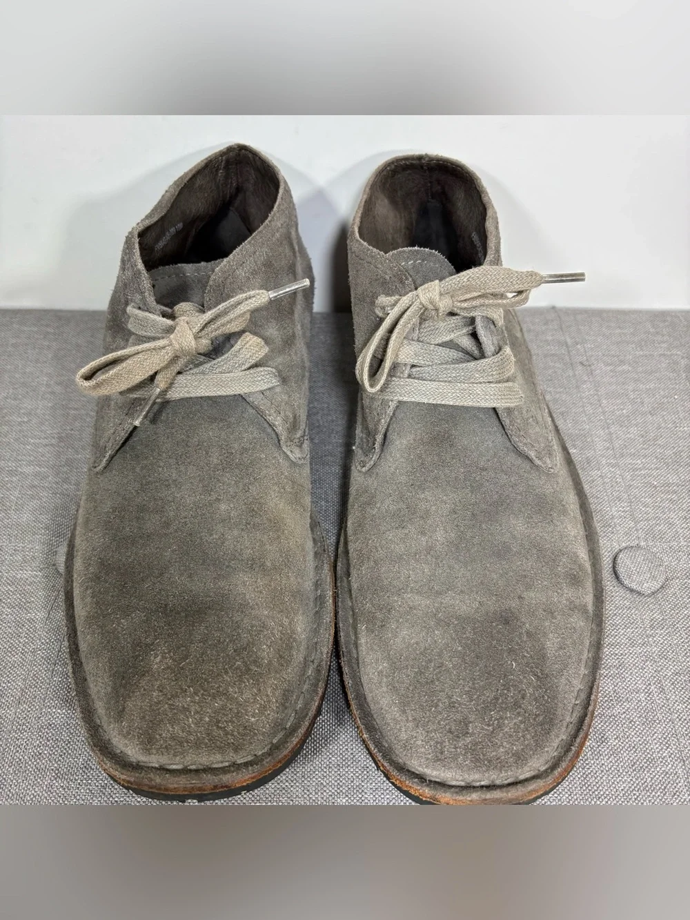 John Varvatos Gray Suede Chukka Boots- men’s 10M